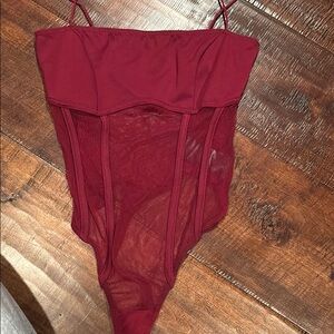 Red body suit